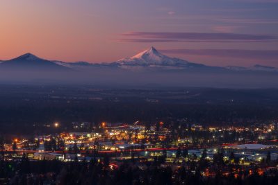 Bend Cityscape at Night